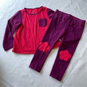 First Impressions long sleeve shirt/ pants set 24 months purple pink